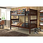 Alternate image 1 for Mission Twin Over Twin Bunk Bed in Cappuccino