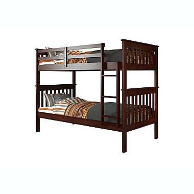 Mission Twin Over Twin Bunk Bed in Cappuccino. View a larger version of this product image.