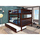 Alternate image 0 for Mission Full Over Full Bunk Bed with Trundle in Cappuccino