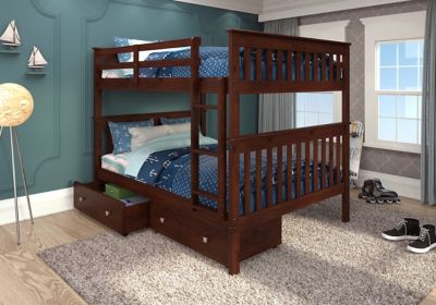 mission full loft bed