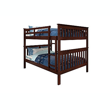 Mission Full Over Full Bunk Bed in Cappuccino. View a larger version of this product image.