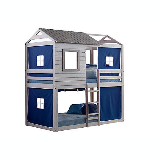Deer Blind Twin Bunk Bed With Tent Kit, Twin Bunk Bed Tent