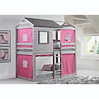 Alternate image 1 for Deer Blind Twin Bunk Bed with Tent Kit in Rustic Grey/Pink