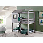 Alternate image 1 for Deer Blind Twin Over Twin Bunk Bed in Light Grey