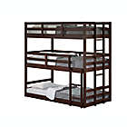 Alternate image 0 for Triple Twin Over Twin Bunk Bed in Cappuccino