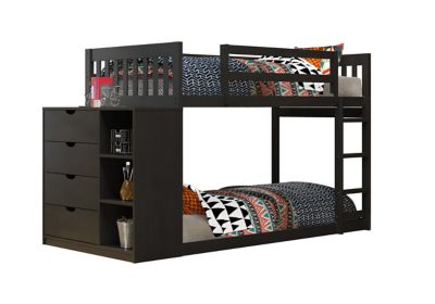 bunk beds with chest of drawers