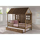 Alternate image 1 for Porch Low Loft Twin Bed with Trundle in Rustic Driftwood
