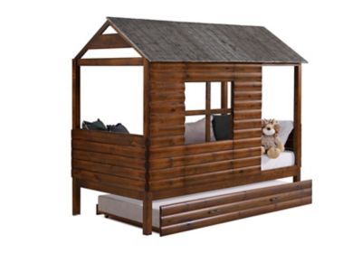 log loft bed