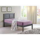 Alternate image 2 for Louver Platform Twin Bed in Antique Grey