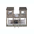 Alternate image 2 for Tower Twin Over Twin Bunk Bed in Rustic Dirty White