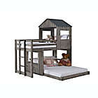 Alternate image 0 for Campsite Loft Twin over Full Bunkbed in Rustic Grey