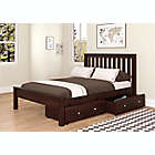 Alternate image 0 for Contempo Full Platform Bed with Storage in Cappuccino