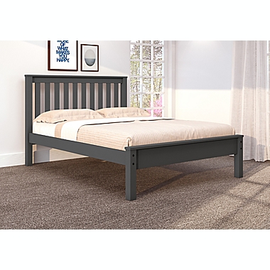 Contempo Full Platform Bed in Dark Grey. View a larger version of this product image.
