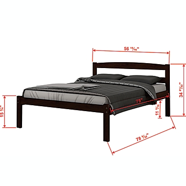 Econo Full Bed with Trundle in Dark Cappuccino. View a larger version of this product image.