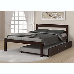 Econo Full Bed with Trundle in Dark Cappuccino