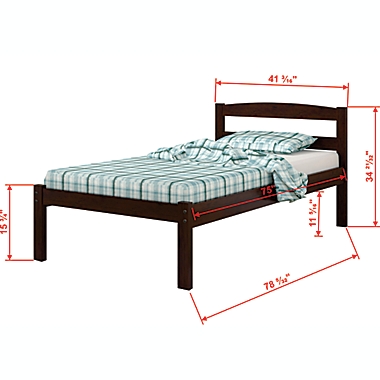 Econo Twin Bed with Trundle in Dark Cappuccino. View a larger version of this product image.