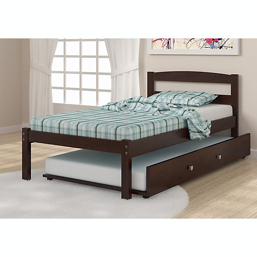 Alternate image 1 for Econo Bed with Trundle in Dark Cappuccino