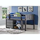 Alternate image 2 for Louver Low Loft Twin Bed in Antique Grey`