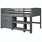 Alternate image 0 for Louver Low Loft Twin Bed in Antique Grey`