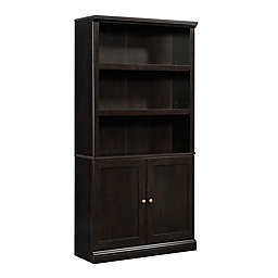 Sauder® 5-Shelf Bookcase with Doors in Estate Black