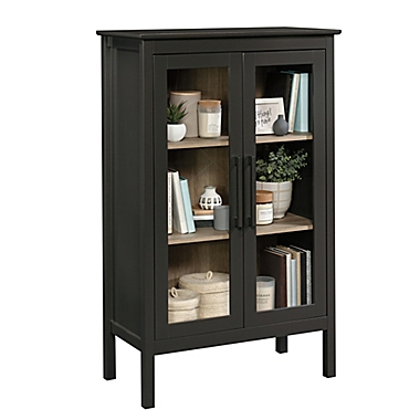 Sauder&reg; Anda Norr Storage Display Cabinet in Grey. View a larger version of this product image.