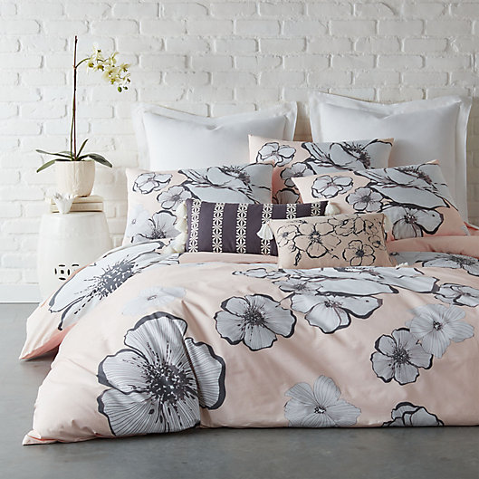 Alternate image 1 for Levtex Home Blooming Floral Queen Duvet Cover in Blush