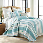 Alternate image 1 for Levtex Home San Sebastian 3-Piece Reversible Full/Queen Quilt Set in Teal/Taupe