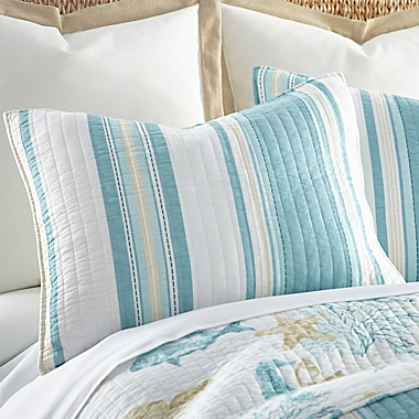 Levtex Home San Sebastian 3-Piece Reversible Full/Queen Quilt Set in Teal/Taupe. View a larger version of this product image.