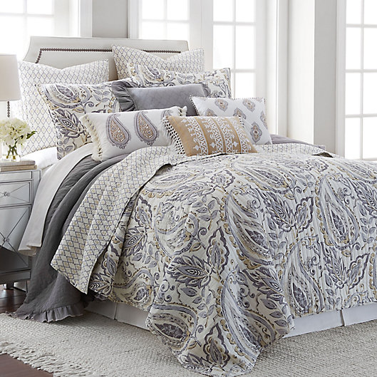 Alternate image 1 for Levtex Home Tamsin 2-Piece Twin Quilt Set in Grey
