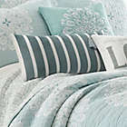 Alternate image 2 for Levtex Home Lara Spa Velvet Stripe Oblong Throw Pillow in Teal
