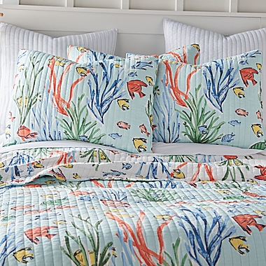 Levtex Home Sancti Petri 3-Piece Full/Queen Quilt Set in Blue. View a larger version of this product image.