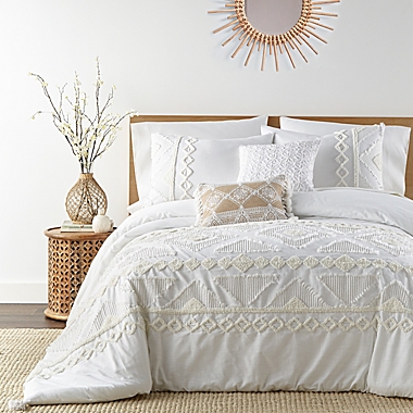 Levtex Home Harleson 2-Piece Twin/Twin XL Duvet Cover Set in White. View a larger version of this product image.
