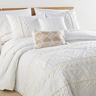 Levtex Home Harleson 2-Piece Twin/Twin XL Duvet Cover Set in White. View a larger version of this product image.