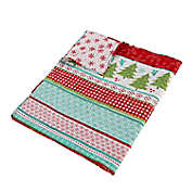 Levtex Home Let It Snow Quilted Reversible Throw Blanket in Red