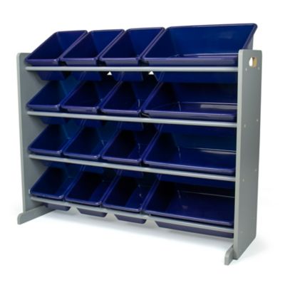 navy blue toy storage