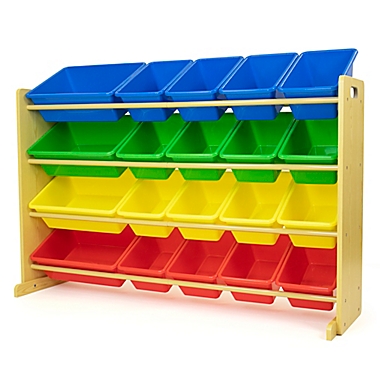 Humble Crew Multi-Color Extra Large Toy Storage Organizer with 20 Storage Bins. View a larger version of this product image.
