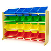 Humble Crew Multi-Color Extra Large Toy Storage Organizer with 20 Storage Bins