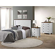 Reia Bedroom Furniture Collection in White/Rustic Oak