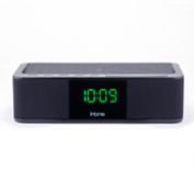 iHome&reg; Alarm Clock in Black with Wireless Charging and USB Charging