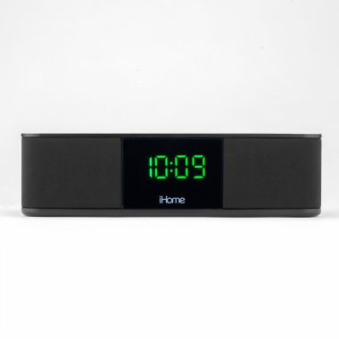 iHome&reg; Alarm Clock in Black with Wireless Charging and USB Charging. View a larger version of this product image.
