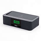 Alternate image 1 for iHome&reg; Alarm Clock in Black with Wireless Charging and USB Charging