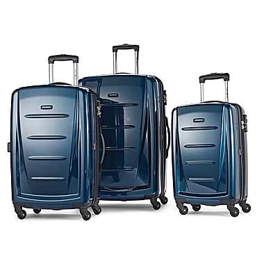 Samsonite&reg; Winfield 2 Fashion 3-Piece Hardside Spinner Luggage Set in Deep Blue. View a larger version of this product image.