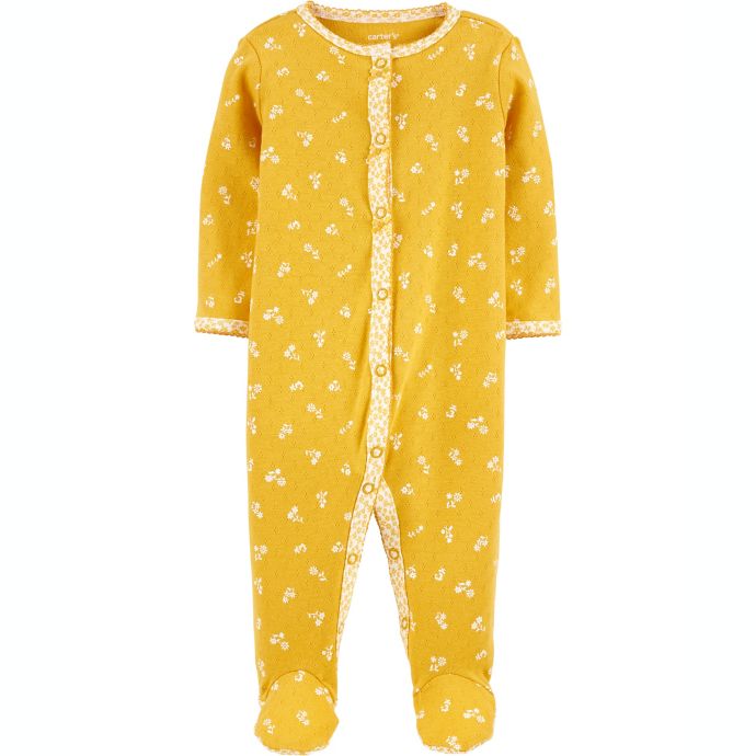 carters® Floral SnapUp Sleep & Play in Yellow buybuy BABY