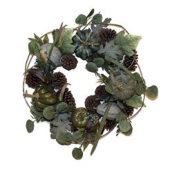Bee & Willow™ 26-Inch Deluxe Harvest Pumpkin Wreath in Green