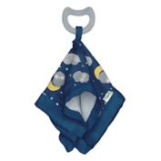 green sprouts&reg; Organic CottonMuslin Snuggle Blankie Teether in Blue Owl