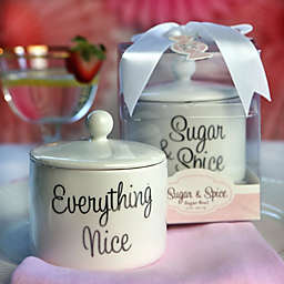 Kate Aspen® Sugar, Spice and Everything Nice Ceramic Sugar Bowl with Lid Baby Shower Favor