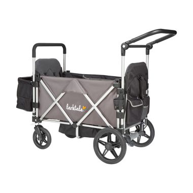 Larktale&trade; Caravan&trade; Stroller/Wagon with Canopy in Byron Black. View a larger version of this product image.