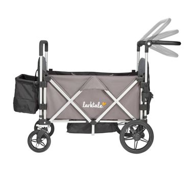Larktale&trade; Caravan&trade; Stroller/Wagon with Canopy in Byron Black. View a larger version of this product image.