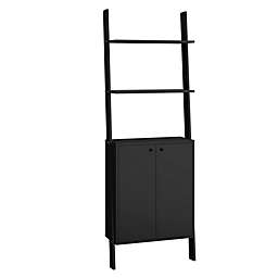 Manhattan Comfort Cooper Ladder 4-Tier Display Cabinet in Black