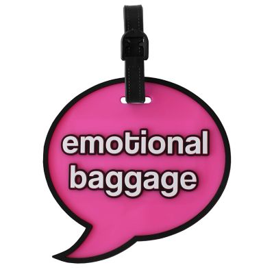 MYTAGALONGS Emotional Luggage Tag in Pink